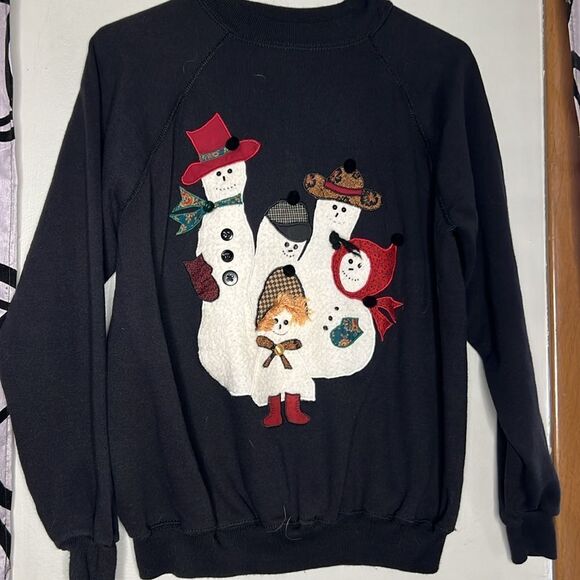 Vintage handmade Christmas sweater, size large - Picture 3 of 8